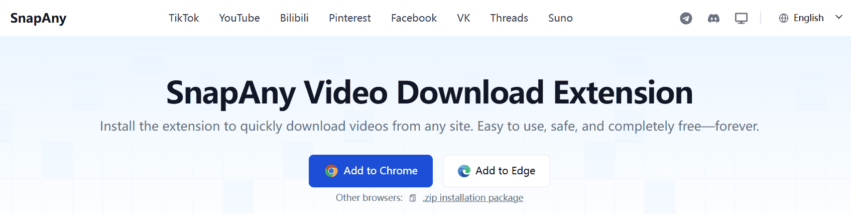 SnapAny extension
