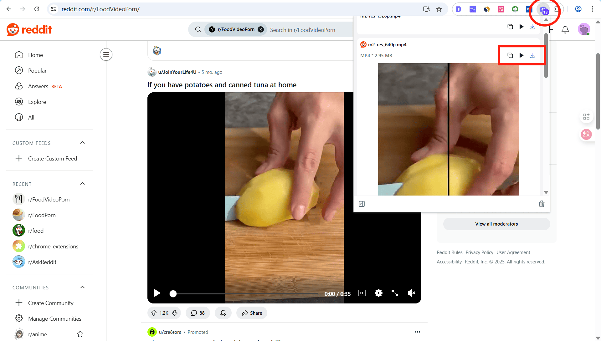 SnapAny sniff on Reddit
